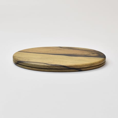 b-545-2_____10"  x   7"   BUN  TRAY　白黒檀