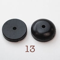 b-033____Φ14　ドーム＆ワッシャーセット　真黒