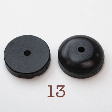 b-033____Φ14　ドーム＆ワッシャーセット　真黒