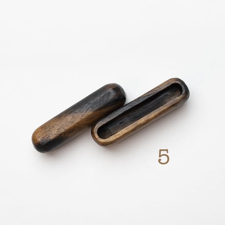 b-148-2〜5_____END CAPS　25㎜幅　黒柿