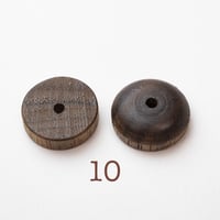 b-031-2____Φ14　ドーム＆ワッシャーセット　ウオールナット