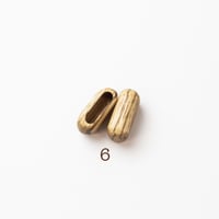 b-046-6_____END CAPS　12㎜幅　ゼブラウッド