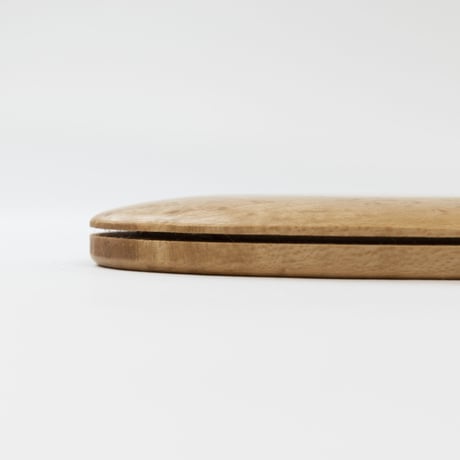b-681_____7"カクテルパース　バーズアイメープル　エッジ薄仕立て