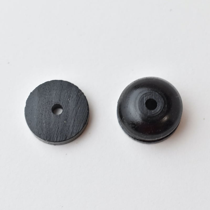 b-696_____Φ10 ノブ＆ワッシャーセット 黒檀 | WooD Worker