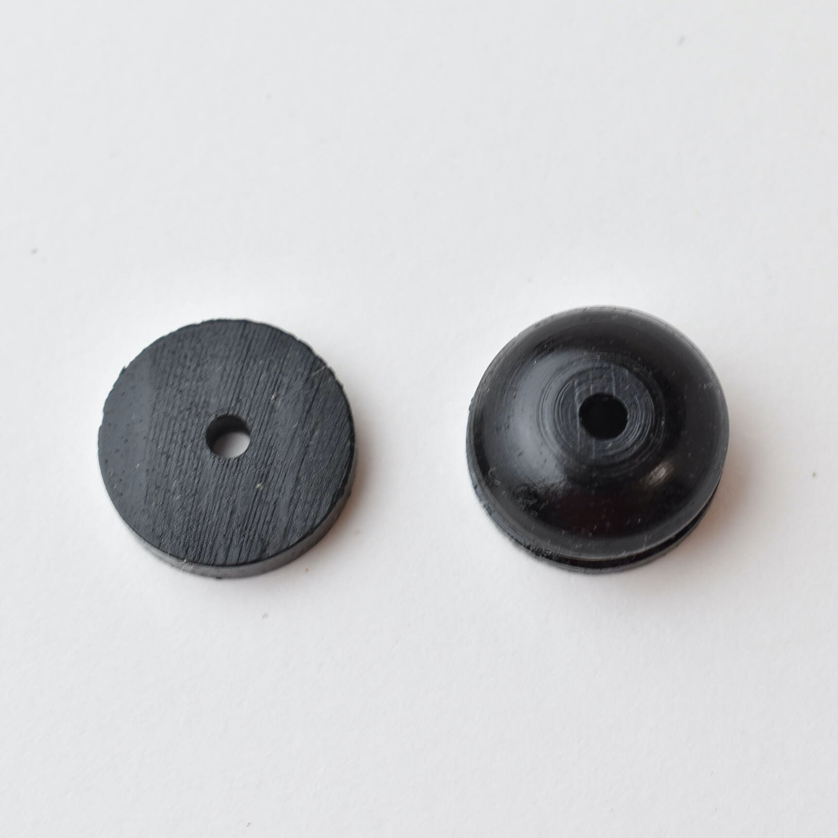 ナンタケットバスケットノブ、ワッシャー b-696_____Φ10 ノブ＆ワッシャーセット 黒檀 | WooD Worker