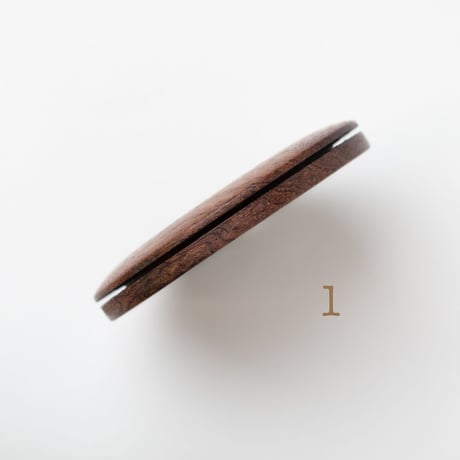 b-131____ 5"ラウンド　 紫檀縮杢