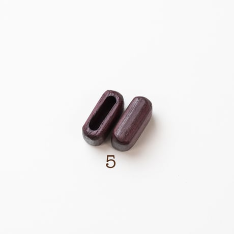b-046-5_____END CAPS　12㎜幅　パープルハート