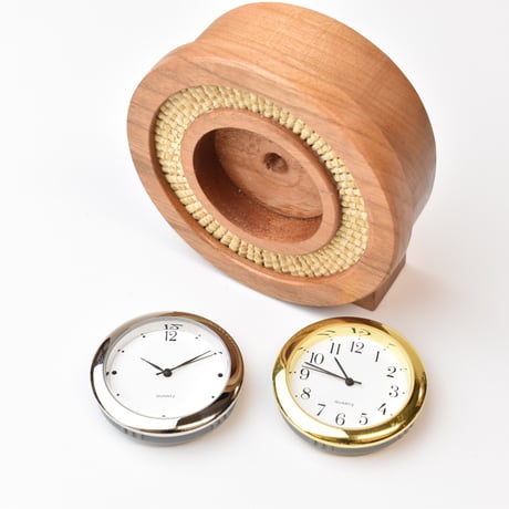 b-605_______🕰置時計「SHELL」  時計付き　チェリー