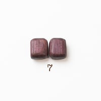 b-045-7_____END CAPS　6㎜幅　パープルハート