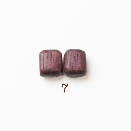 b-045-7_____END CAPS　6㎜幅　パープルハート