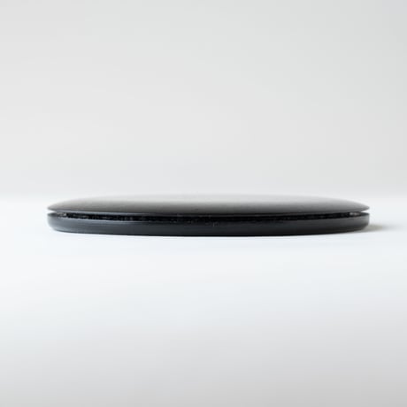 b-726_____7”ラウンド　真黒　エッジ薄仕立て