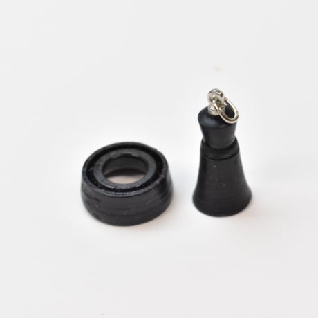 b-917____ミニベル　PENDANT  TOP   黒檀