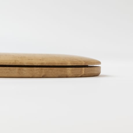 b-681_____7"カクテルパース　バーズアイメープル　エッジ薄仕立て