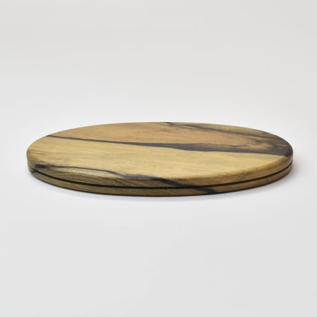 b-545-2_____10"  x   7"   BUN  TRAY　白黒檀