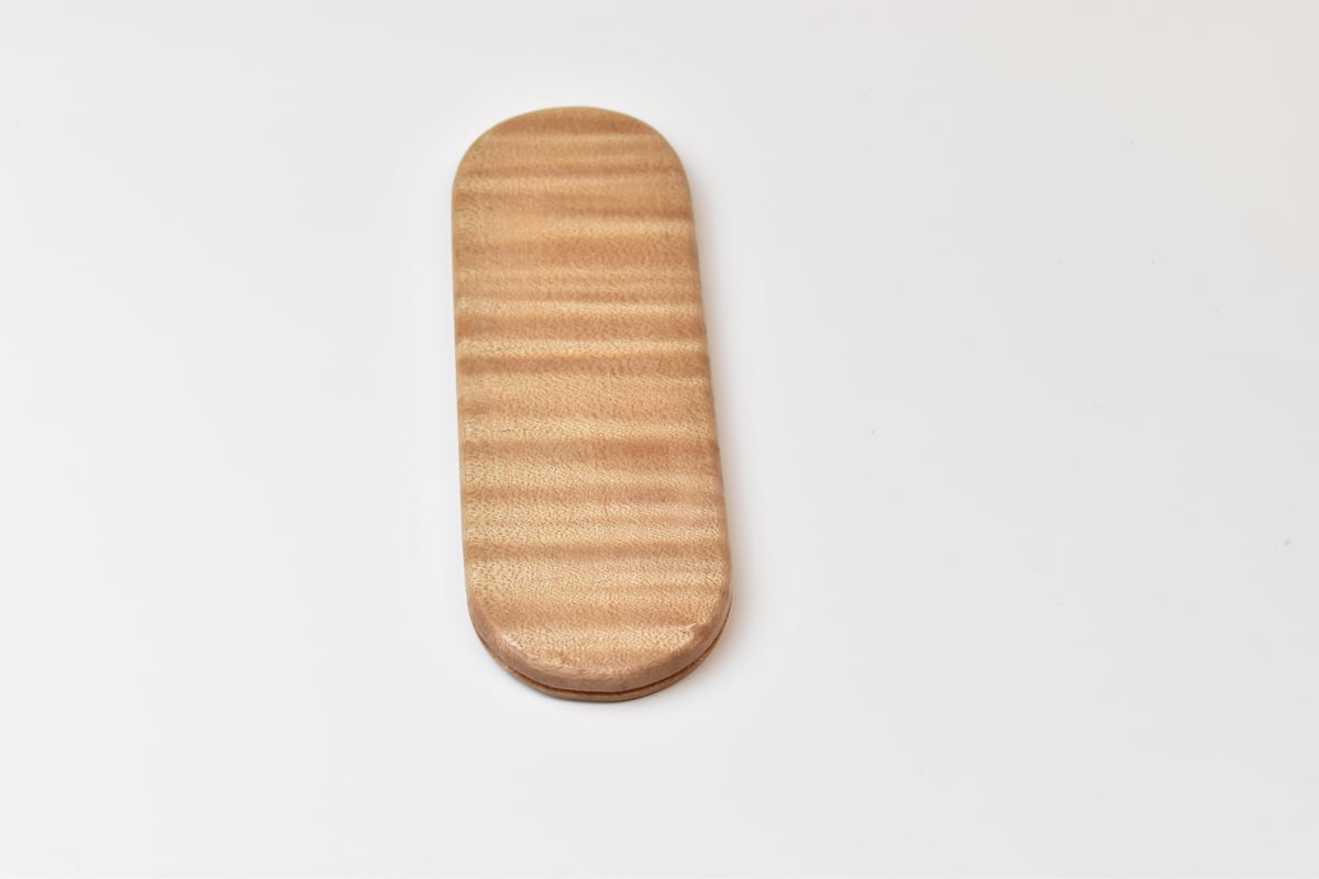 ローステッドカーリーメイプル ドロップトップ 600 x 200 x 6 カーリーメープル トップ材 フリッチマッチ curly maple Top