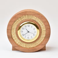 b-605_______🕰置時計「SHELL」  時計付き　チェリー