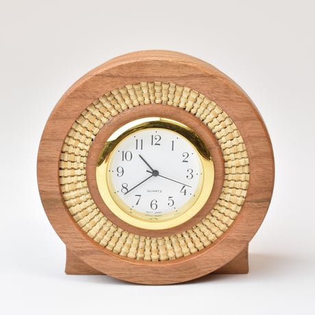 b-605_______🕰置時計「SHELL」  時計付き　チェリー