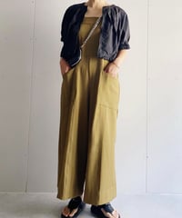 《セットアップ》サロペット&ショートナイロン調JK