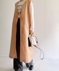 リネンライクロングジレ