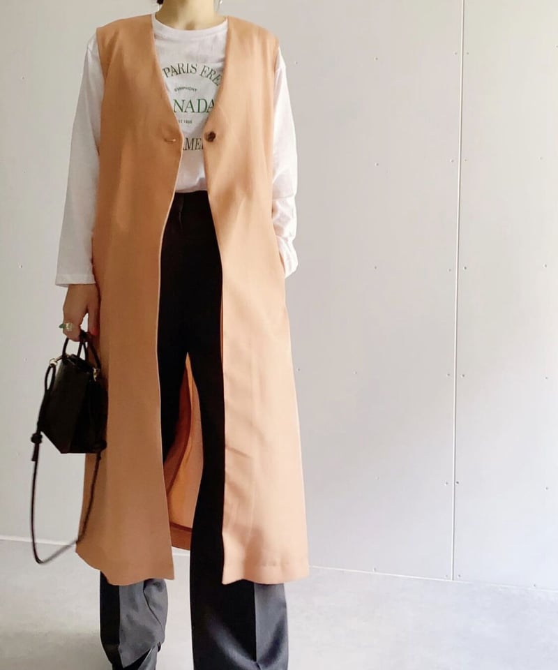 MANI PULITE リネン 麻 ロングジレ MANI PULITE リネン 麻 ロングジレ