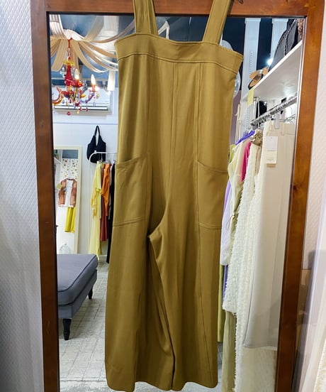 《セットアップ》サロペット&ショートナイロン調JK