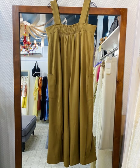 《セットアップ》サロペット&ショートナイロン調JK