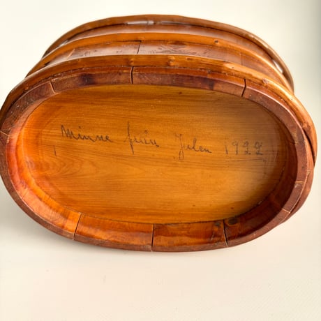 【S様ご確認商品】スウェーデンで見つけた木の蓋つきコンテナ｜Sweden antique｜1922