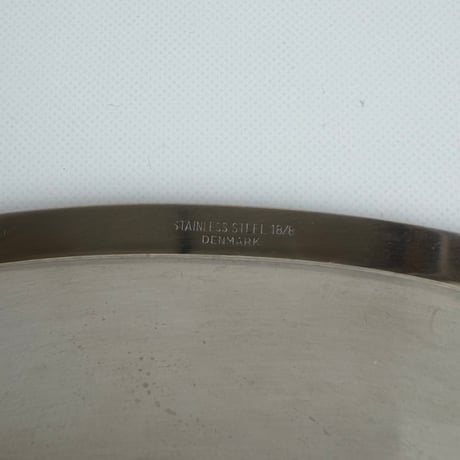 Denmark vintage｜ステンレス×チーク サービングプレート｜角のシャープな四角