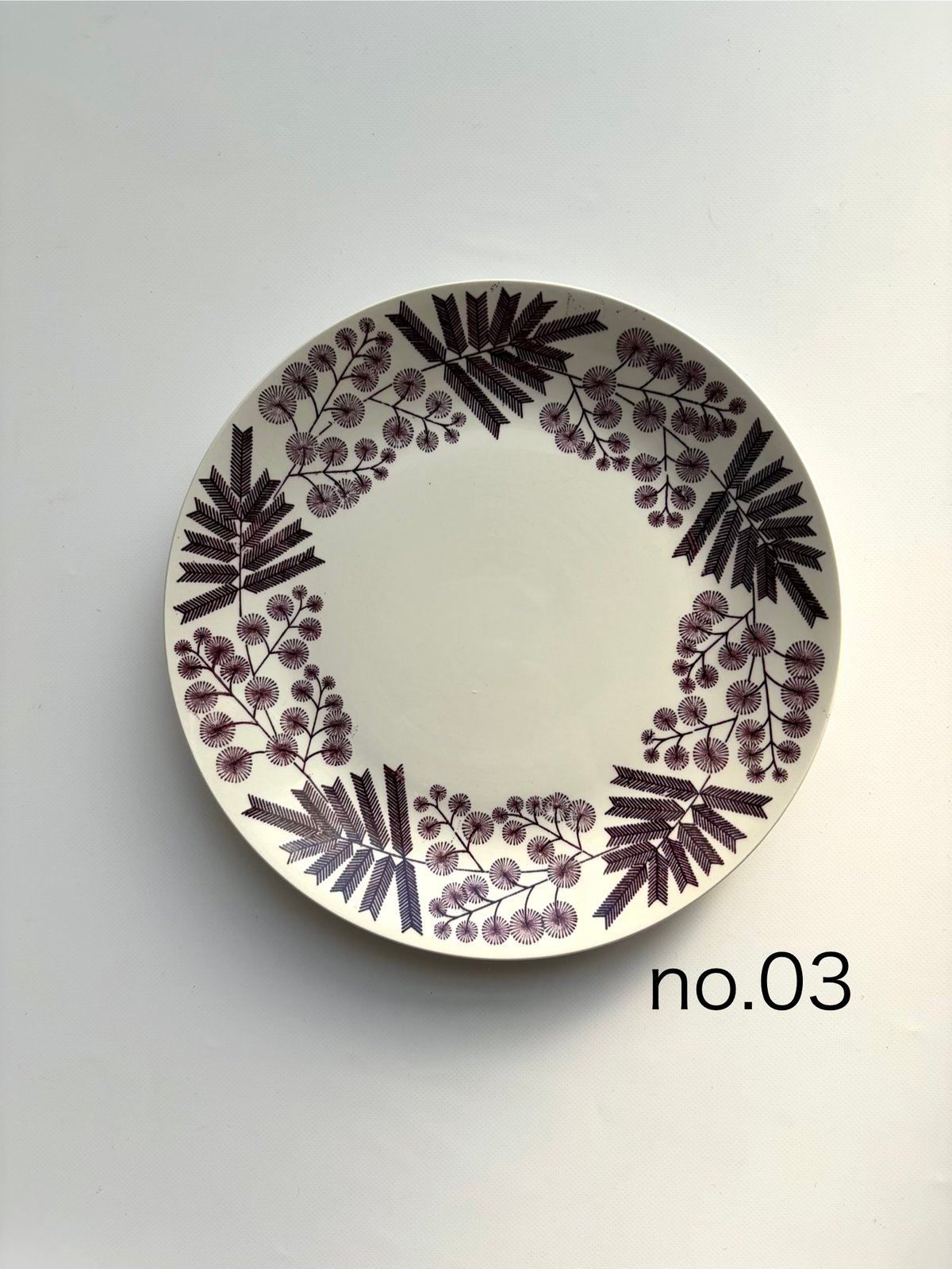 美品 希少！Gefle /Mimosaミモザ/ディーププレート/北欧ヴィンテージ 美品 希少！Gefle /Mimosaミモザ/ディーププレート/北欧ヴィンテージ