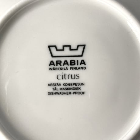 ARABIA（アラビア）／ Citrus（シトラス）／カップ＆ソーサー　01