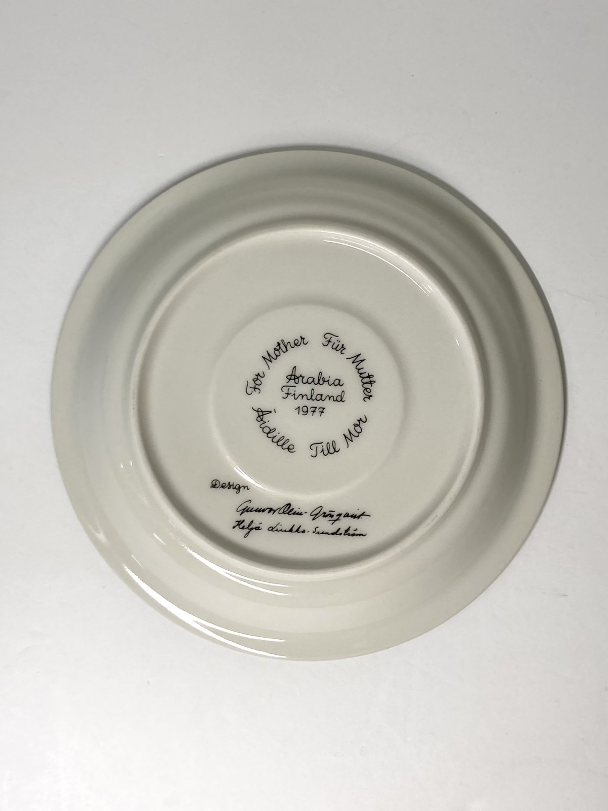 ARABIA（アラビア）／Aidille（母の日）／カップ＆ソーサー オリジナル