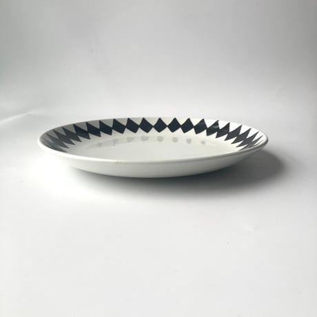Gustavsberg（グスタフスベリ）／Svart Ruter（スヴァルトルーター）／プレート20cm　no.02