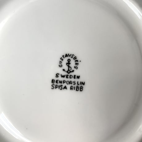 Gustavsberg（グスタフスベリ）／Spisa Ribb（スピサ　リブ） ／ティーカップ＆ソーサーセット　01