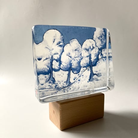 iittala（イッタラ）／ガラスカード／Sillence of the Snow　L