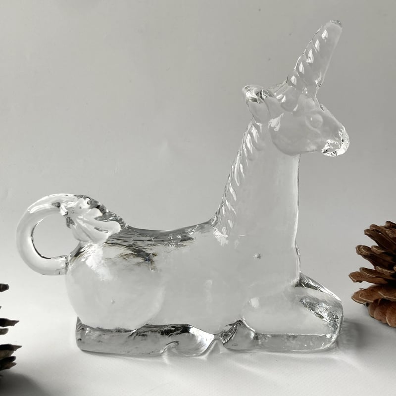 Kosta Boda社/ ユニコーン ガラスオブジェ / Bertil Vallien（ヴァ