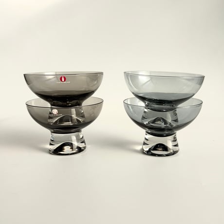 iittala（イッタラ）｜Tapio Wirkkala（タピオヴィルカラ）｜2092｜ヴィンテージグラス（1950s - 1960s）  ｜ブルーグレー