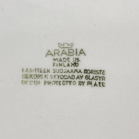 【Kさまご確認用】ARABIA（アラビア）／Raide（ライデ）／プレート17cm　【在庫２点→在庫１点→sold out, Thank you!】