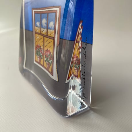 iittala（イッタラ）／ガラスカード・オブジェ／Katson Maalaismaisemaa（田園風景を眺める）／Heljä Liukko-Sundström（ヘルヤ・リウッコ・スンドストロム）