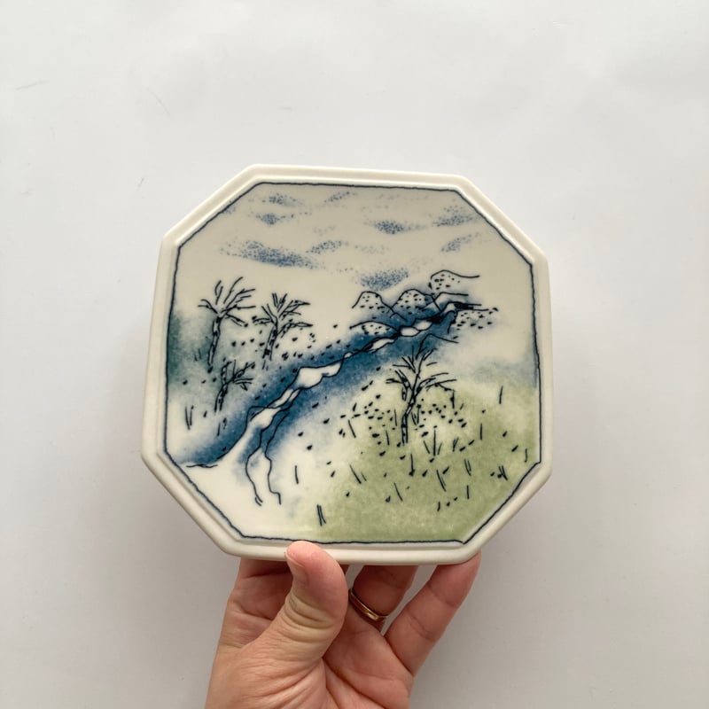 アンティーク陶板　フィンランド フィンランド製ヴィンテージ陶器プレート 希少な逸品