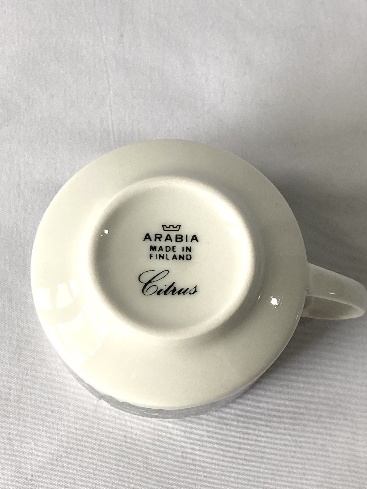 ARABIA（アラビア）／ Citrus（シトラス）／カップ＆ソーサー 01