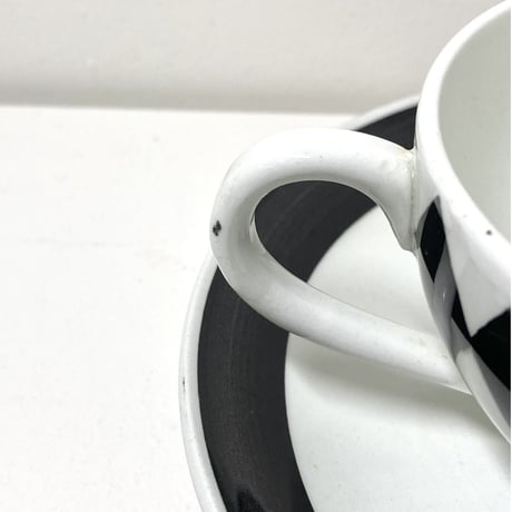 Gustavsberg(グスタフスベリ)/Svart Ruter(スヴァルトルーター)/カップ＆ソーサー　02【Outlet】】