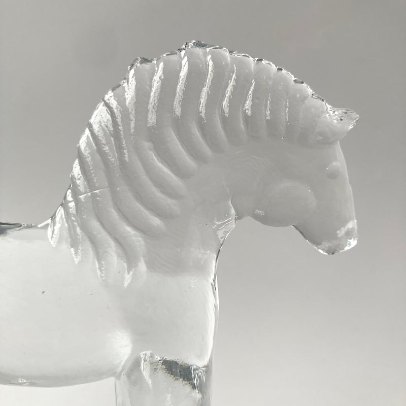 Bertil Vallien 馬の置物 北欧ヴィンテージガラス KOSTA BODA Bertil Vallien クリスタル