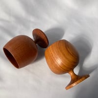 フィンランドで見つけた木製のゴブレット／２点セット