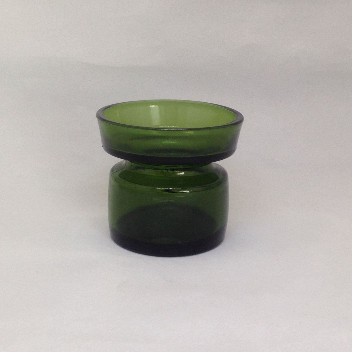 ダンスク グリーン ガラス 北欧ヴィンテージ キャンドルホルダー 3個セット