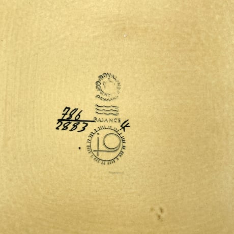Royal copenhagen（ロイヤルコペンハーゲン）／Aluminia（アルミニア）／Baca　スクエアトレイ　17cm／リンゴ柄　05