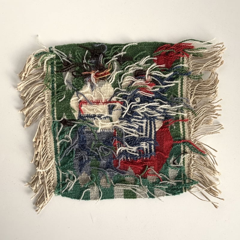 スウェーデンの伝統織物 「フレミッシュ織」 タペストリー｜漁師の夫婦