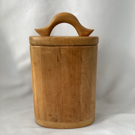 スウェーデンの工芸品／ヴィンテージの木のコンテナ／アルダー材