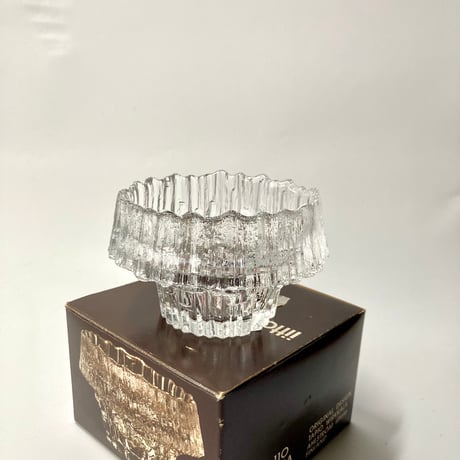 【M様ご確認用】iittala（イッタラ）／Stellaria（ステラリア）／Tapio Wirkkala （タピオ・ヴィルカラ）／キャンドルホルダー／オリジナルボックス付／在庫１点のみ