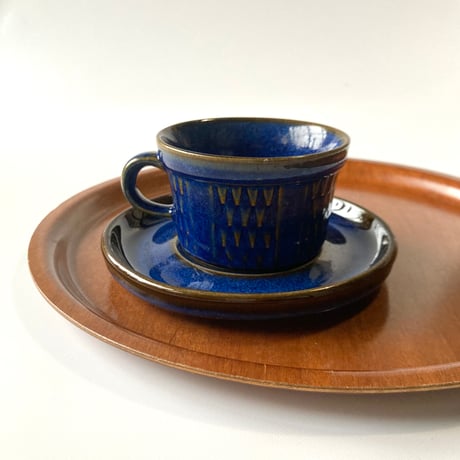 Søholm（スーホルム）／Granit（グラニット）／カップ＆ソーサー／ダークブルー　no.01