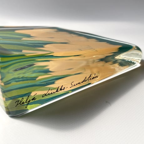 iittala（イッタラ）／ガラスカード・オブジェ／黄色いチューリップ　L